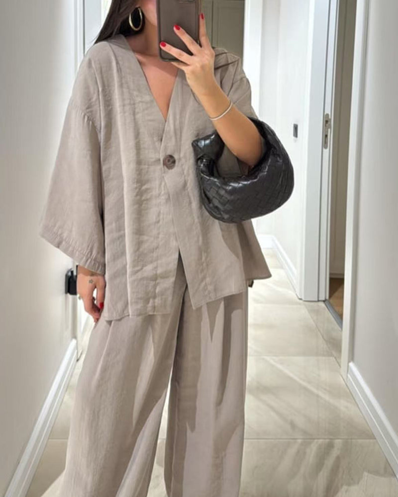 Magesty Casual V-Neck Set