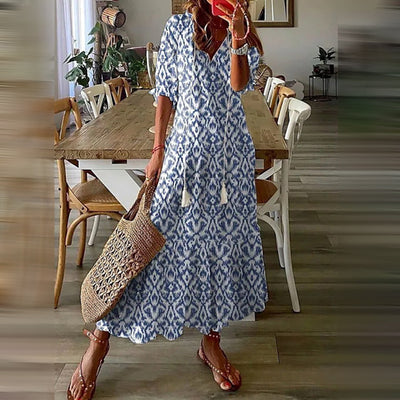 Capucine™ – Maxi-Boho-Kleid mit elegantem Retro-Charme