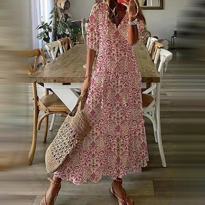 Capucine™ – Maxi-Boho-Kleid mit elegantem Retro-Charme