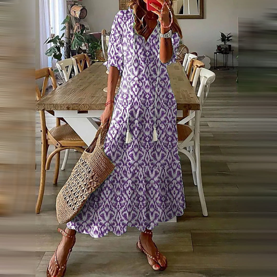 Capucine™ – Maxi-Boho-Kleid mit elegantem Retro-Charme