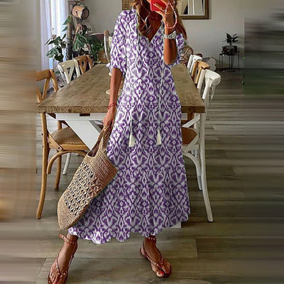 Capucine™ – Maxi-Boho-Kleid mit elegantem Retro-Charme