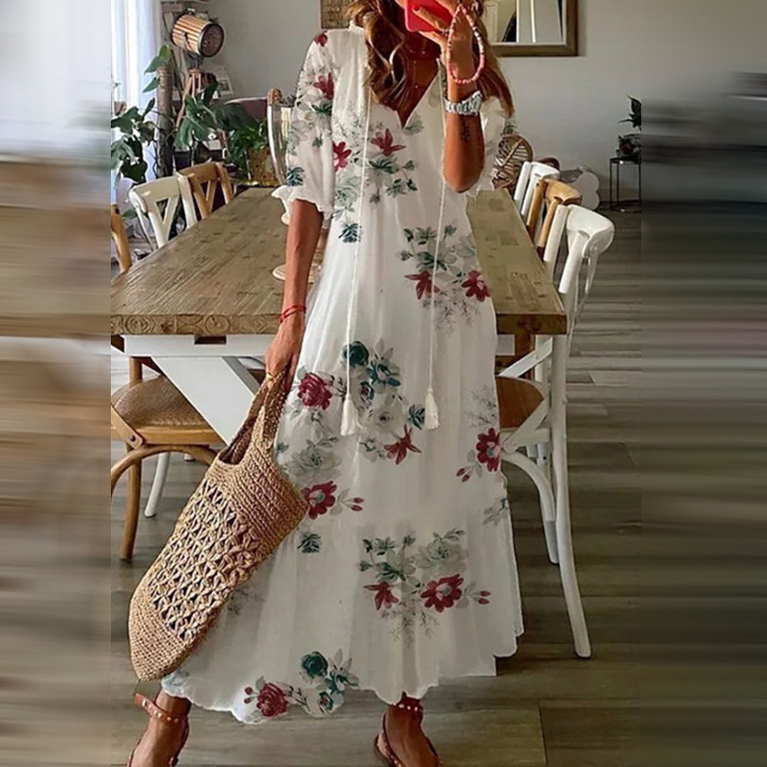 Capucine™ – Maxi-Boho-Kleid mit elegantem Retro-Charme