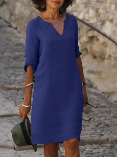 Beatrice™ - Elegantes Beatrice-Kleid mit erhabenem V-Ausschnitt