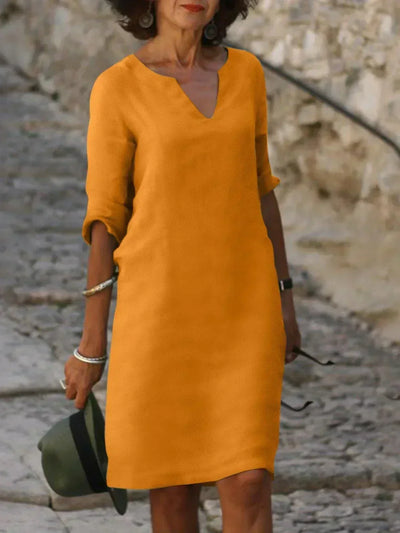 Beatrice™ - Elegantes Beatrice-Kleid mit erhabenem V-Ausschnitt
