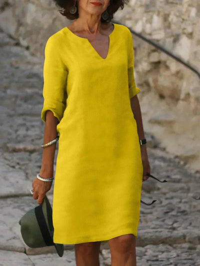 Beatrice™ - Elegantes Beatrice-Kleid mit erhabenem V-Ausschnitt